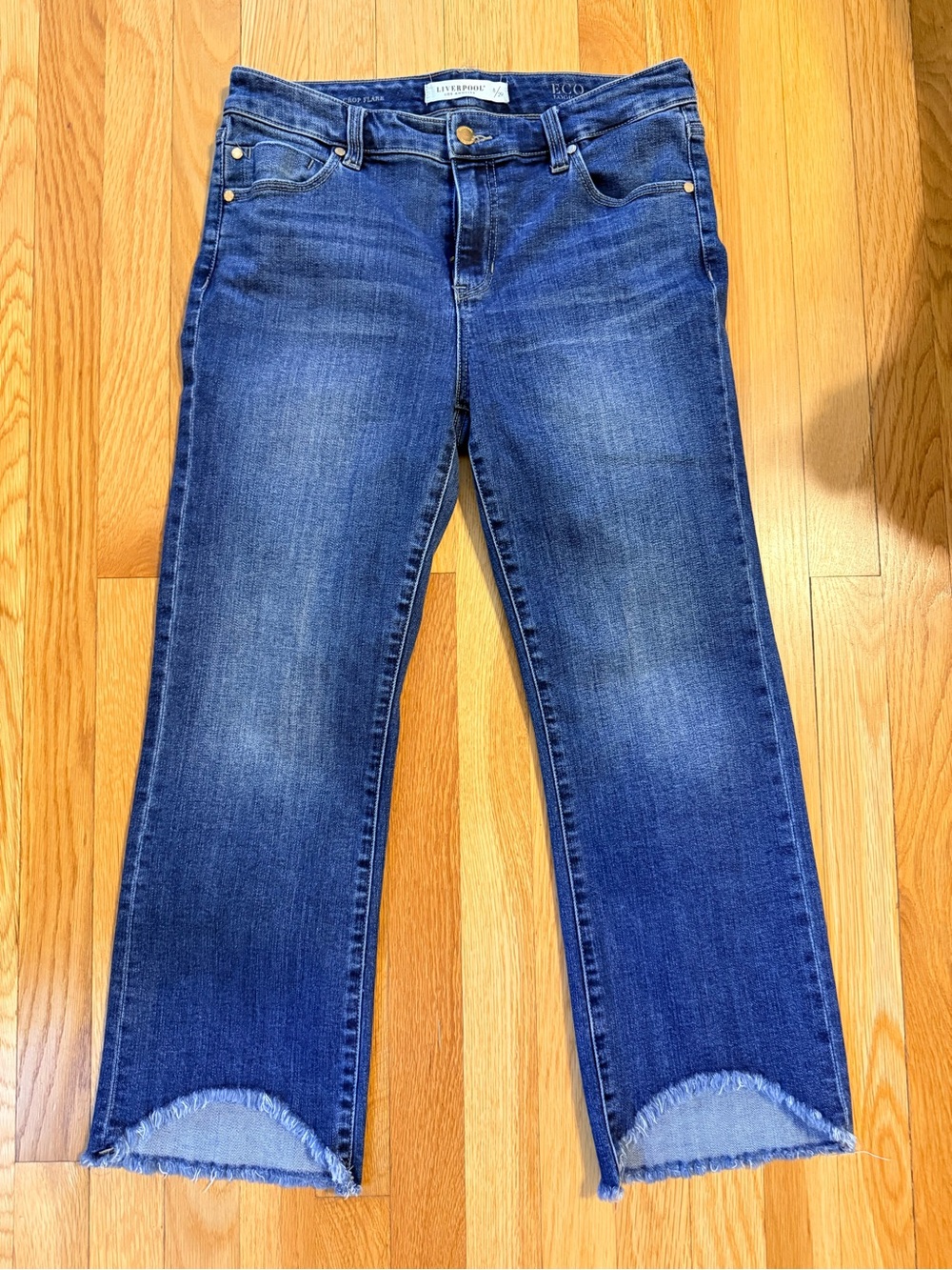 LIVERPOOL Women's Blue Straight Crop Jeans size 8/29